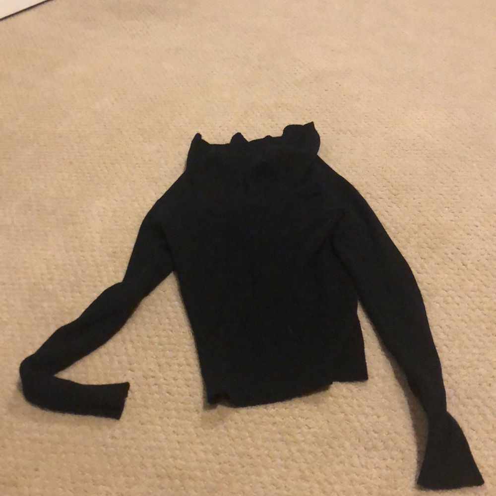 Black long sleeve turtle neck
